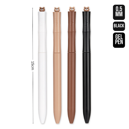 Lopet Bear Gel Ink Pen 0.5mm Black