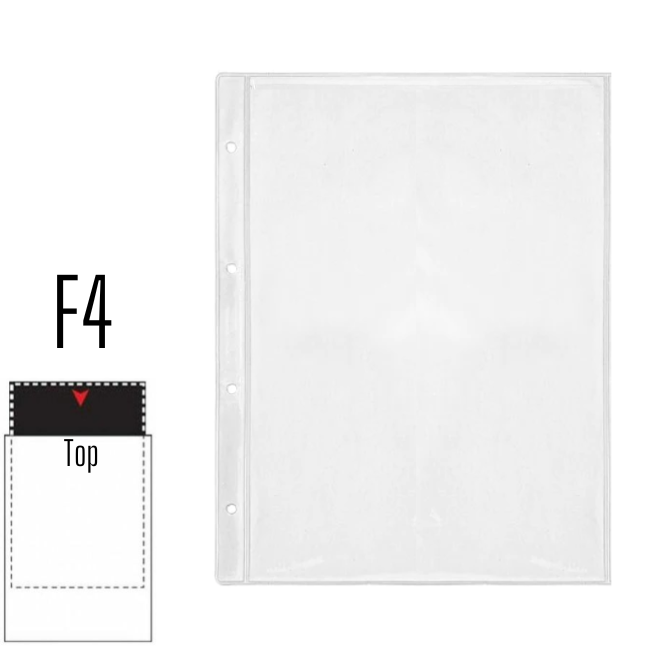UEW Document Holder Top Open with 4 Holes