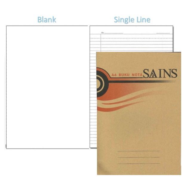 CP Buku Nota Sains Kraft A4