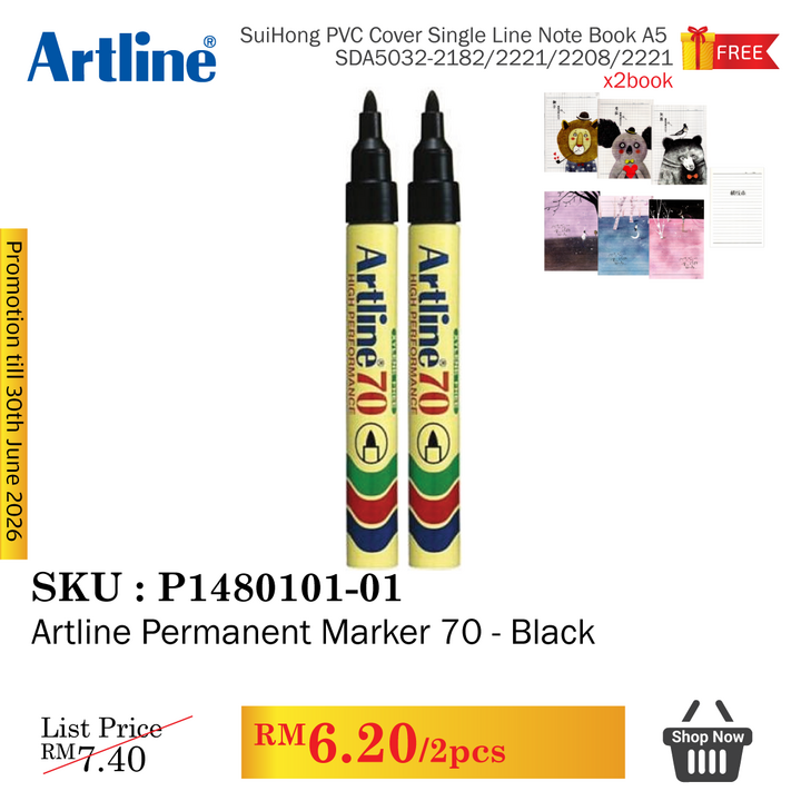 Promo@Artline Permanent Marker 70