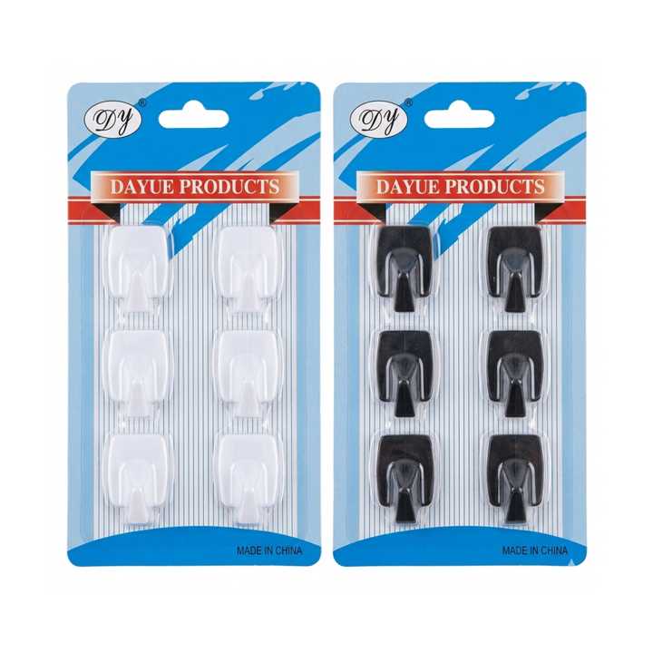 DAYUE Plastic Hook 6's Blister Pack