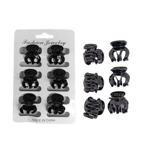 Hair Claw Clip 2.5cm 6's
