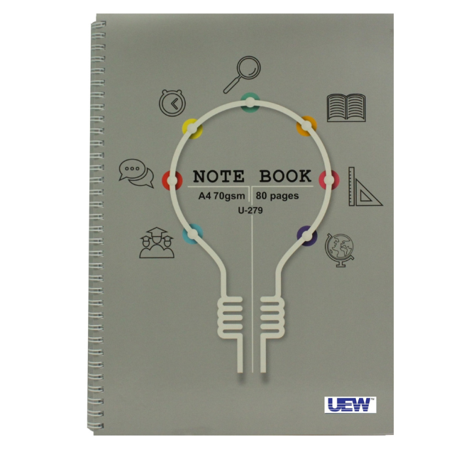UEW Wire-O Note Book A4