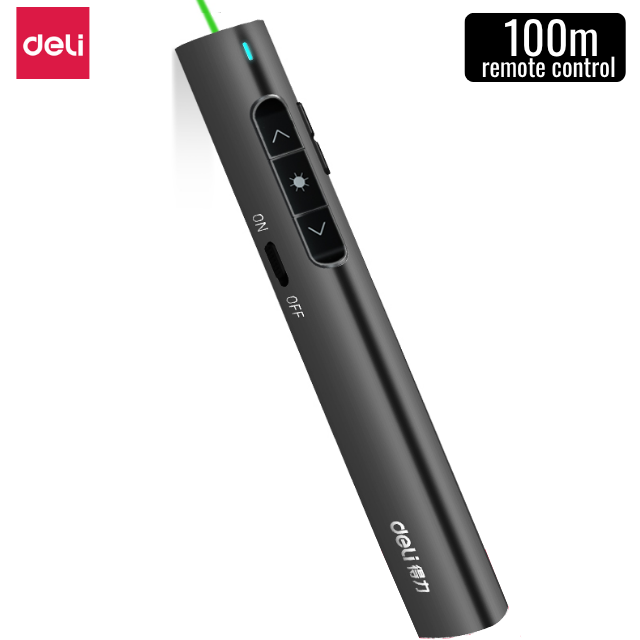 Deli Green Laser Pointer (100m)
