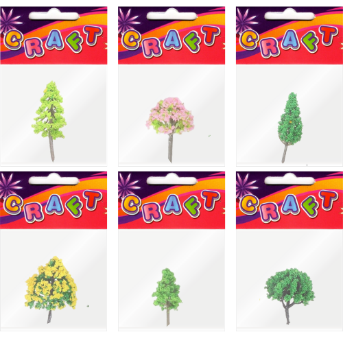 Miniature Plastic Trees for Craft