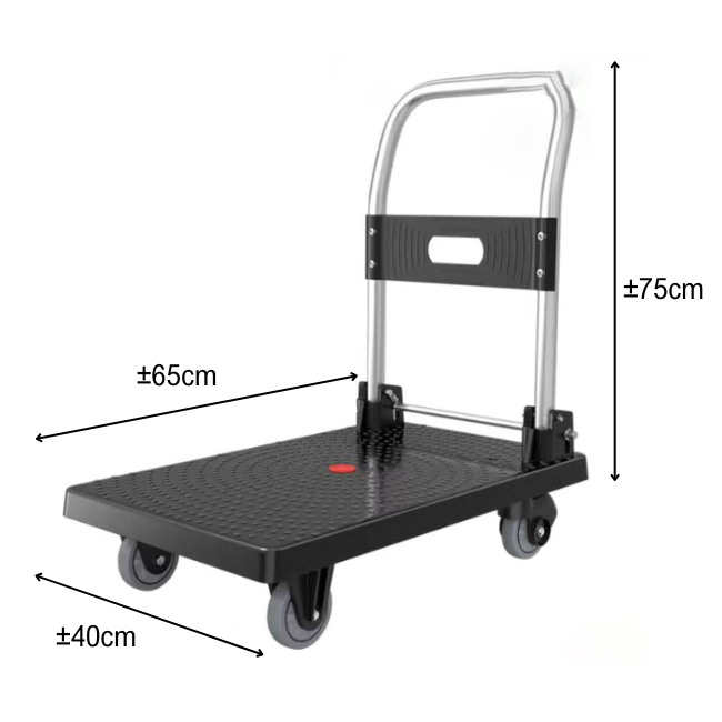 Plastic Trolley Black
