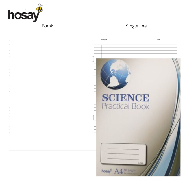 Hosay Science Practical Book A4 80's