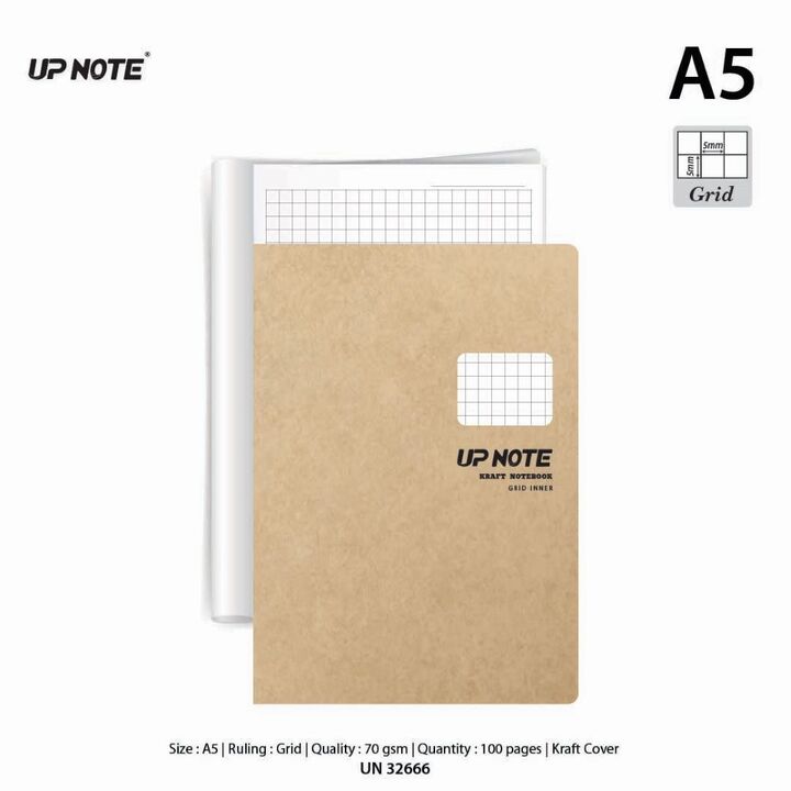 Up Note Kraft Notebook A5 70gsm 100pgs