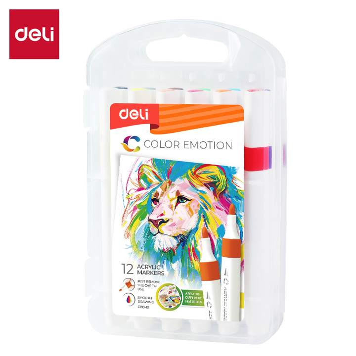 Deli Color Emotion Acrylic Marker Fiber Tip