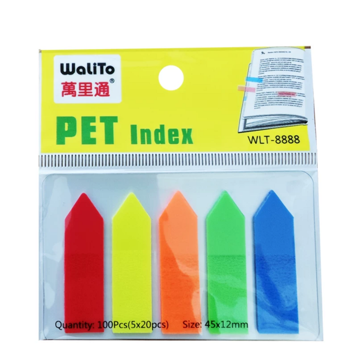 Walito Pet Index Arrow Tape Flag 45x12mm (5x20pcs)