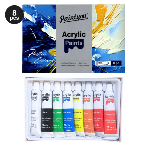 Paintyou 12ml Acrylic Paint 8's