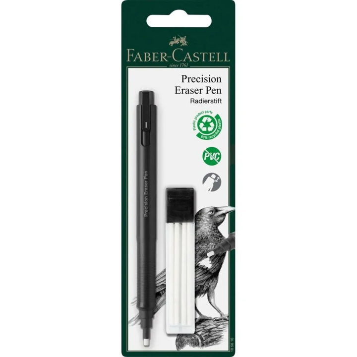 Faber-Castell Precision Eraser Pen + 4 Eraser refill (185610)