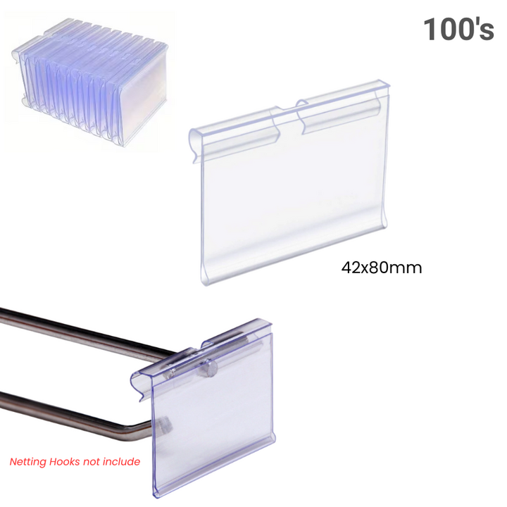 Price Tag 42x80mm for Netting Hooks