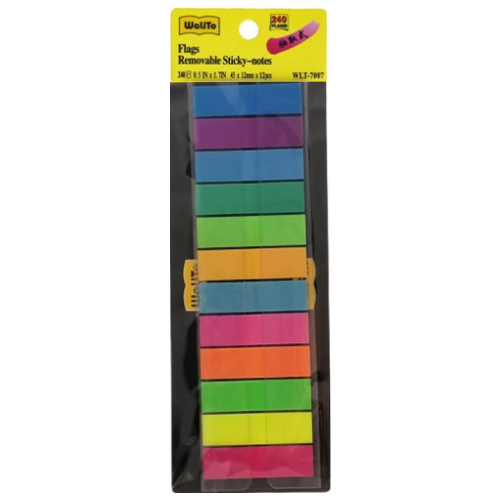 Walito Removeable Sticky-Notes Tape Flag WLT-7006/7007 45x12mm 11's