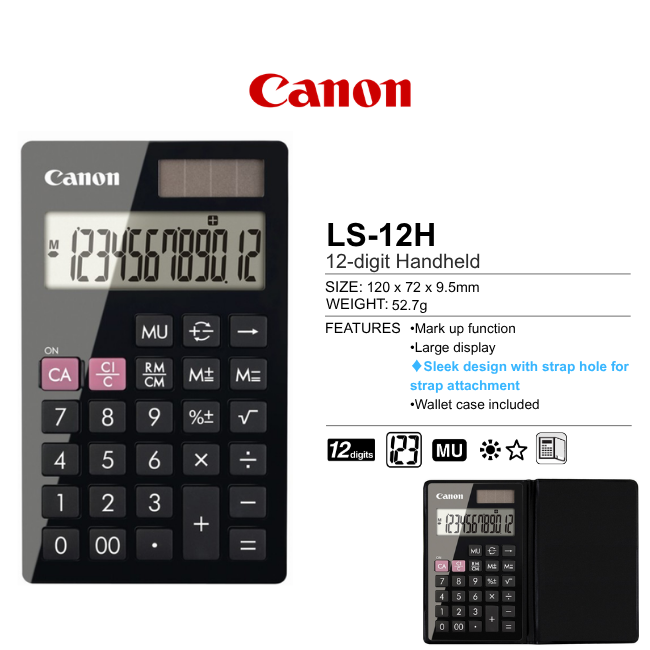 Canon Handheld Calculator