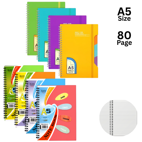 Wire-O Note Book A5 80pgs