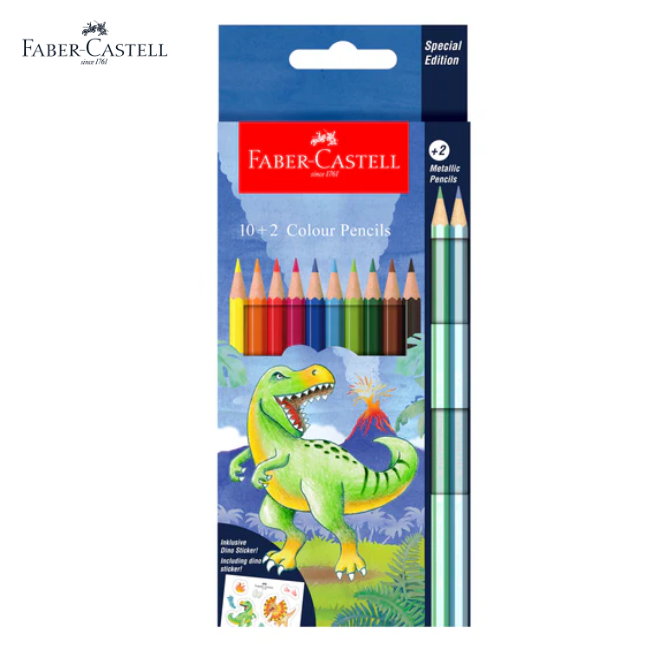 Faber-Castell Colour Pencil Dino Version 10+2's (115125)
