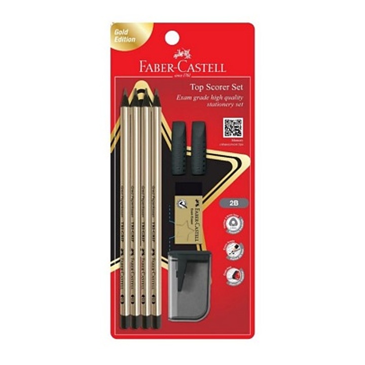 Faber-Castell Tri-Grip 2B Pencil Top Scorer Set (212143)