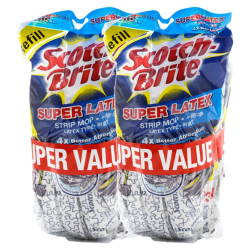 3M Scotch Brite Super Latex Strip Mop Refill (Twin Pack)
