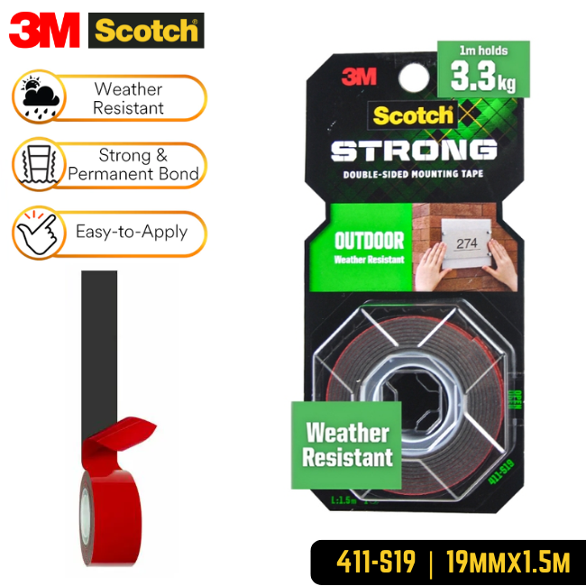 3M Scotch Outdoor Double Sided Mounting Tape