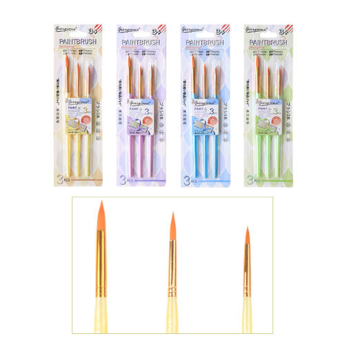 Giorgione Paint Brushes 3's (3 Round)
