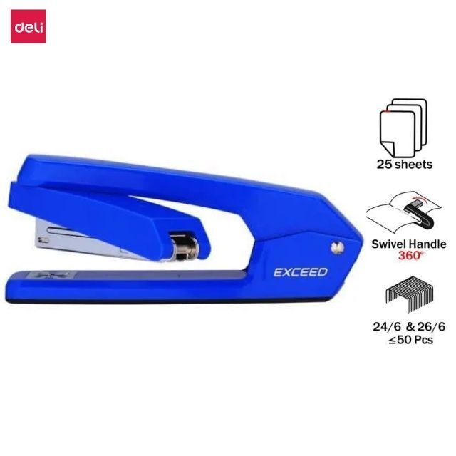 Deli Swivel Stapler 360 Degrees Rotating E0434 (24/6 & 26/6)