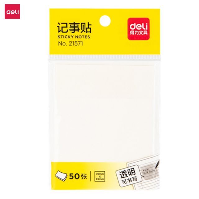 Deli Sticky Notes 50's - Transparent