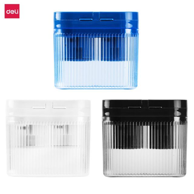 Deli Pencil Sharpener 2 Holes for Standard & Jumbo Pencils