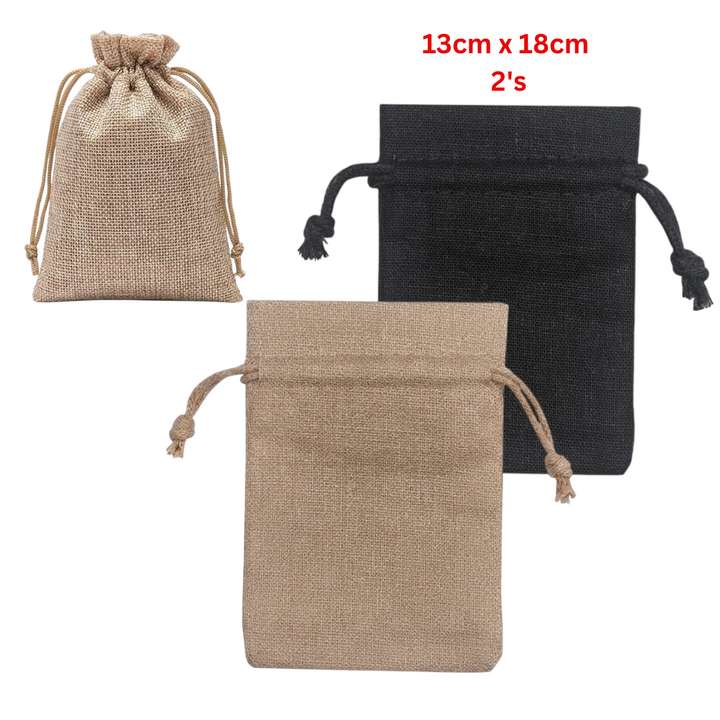 UEW Linen Drawstring Gift Bag 2's
