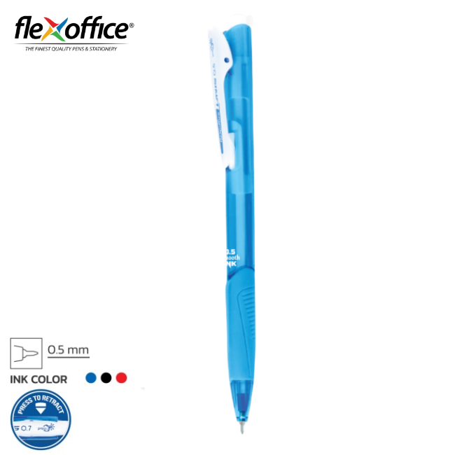 Flexoffice Laris Auto Retractable Pen 0.5mm FO-GELB014