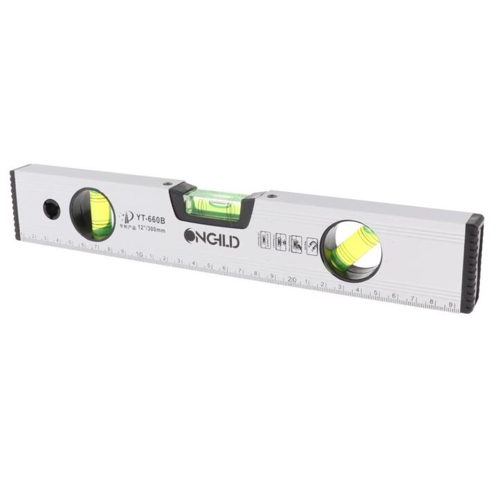Magnetic Level Measuring Ruler 30cm YT-660B 12