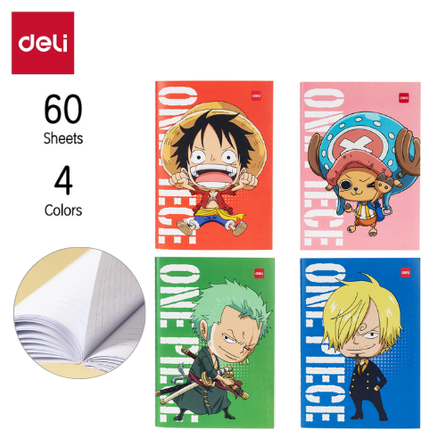 Deli One Piece Sewing Lined Notebook N006 A5 60's 70g