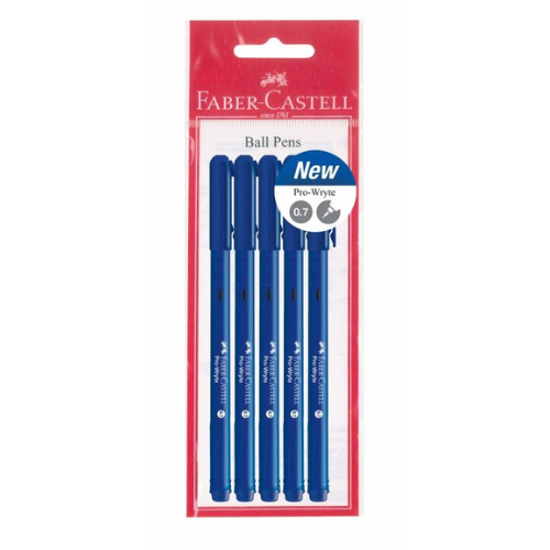 Faber-Castell Ball Pen Pro-Wryte 0.7mm 5's/pkt