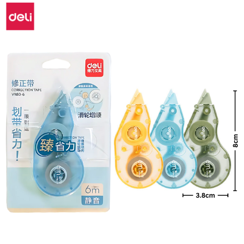Deli Correction Tape 5mm x 6mm VR80-6