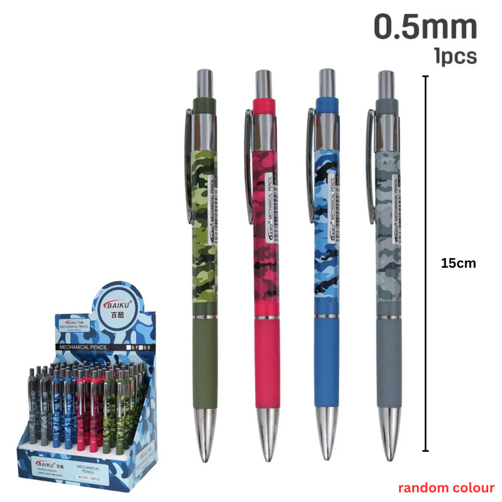 Baiku Mechanical Pencil 0.5mm Mix Colour BK557