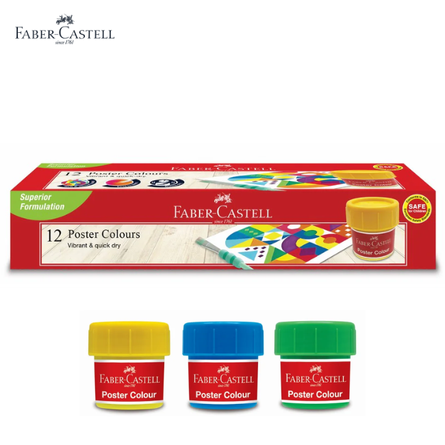 Faber-Castell Poster Colours Vibrant & Quick Dry