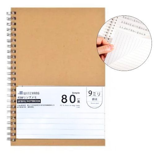 WenZhang Spiral Note Book A5 76pgs 80gsm