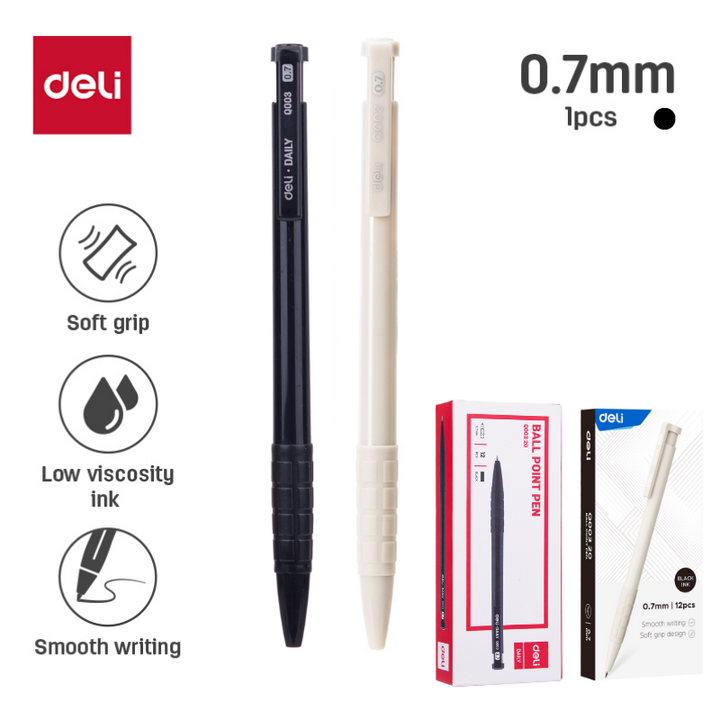 Deli Ballpoint Pen Bullet Tip 0.7mm