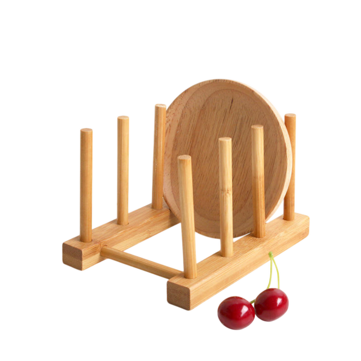 Hosay Bamboo Dish Rack 4 Slot 21x12cm
