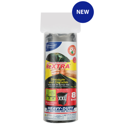 Sekoplas ReXtra Repels Pests Garbage Bag (XXL) 101x127cm x 0.045mm 8's Black