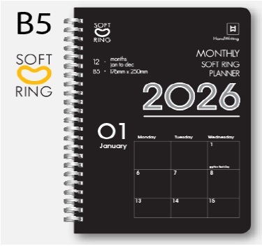 Masterprint B5 Wire O Flagship Monthly View Planner + Notes - PNF-B5