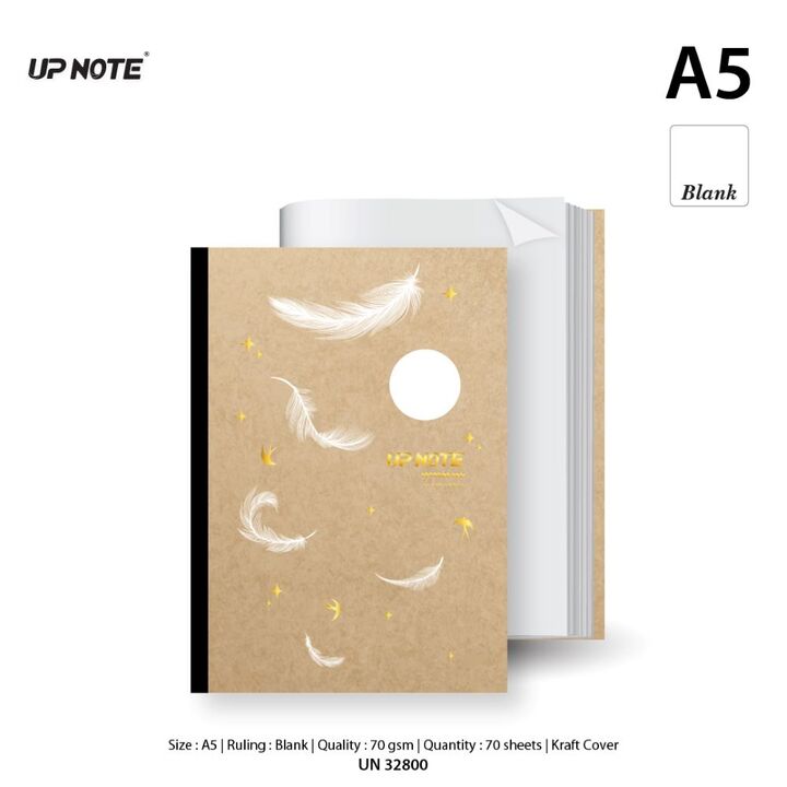 Up Note Kraft Lecture Pad Notebook A5 70gsm 70's