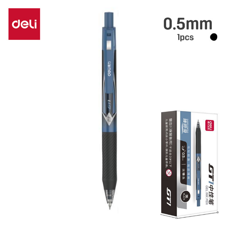 Deli Gel Pen GT1 0.5mm - Black