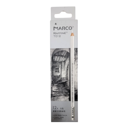 MARCO Artist Pastel Pencil White Raffine 7012 12's