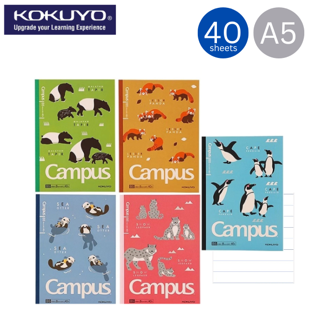KOKUYO Campus Endangered Species Wireless Bound Notebook A5 40sht (WCN-CNB3472-2