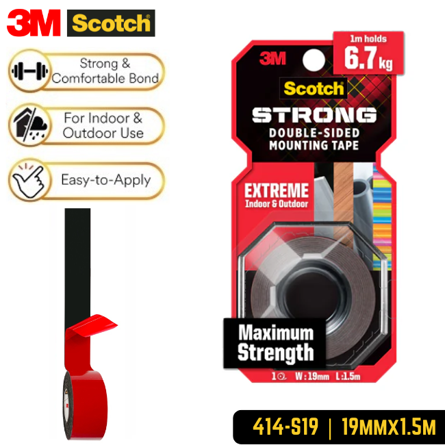 3M Scotch Extreme Double Sided Mounting Tape