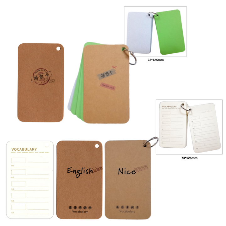 SuiHong Single Ring Kraft Cover Note Book 73x125mm