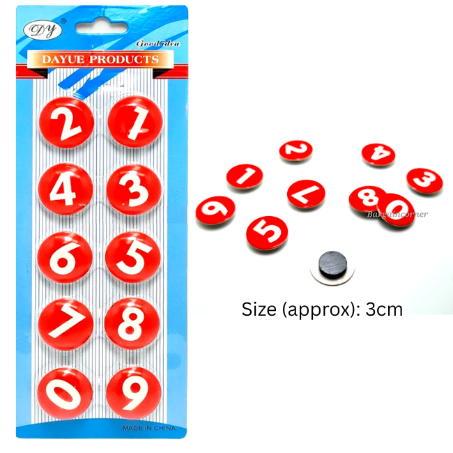 Number Magnet 0-9 10's
