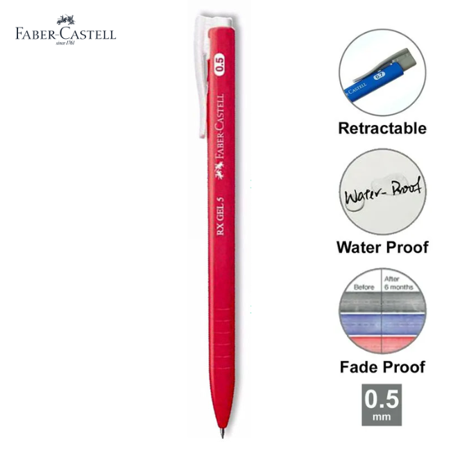 Faber-Castell RX Gel Pen Retractable 0.5mm