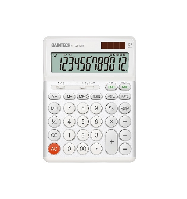 Gaintech Desktop Calculator GT-680 (12 Digits)